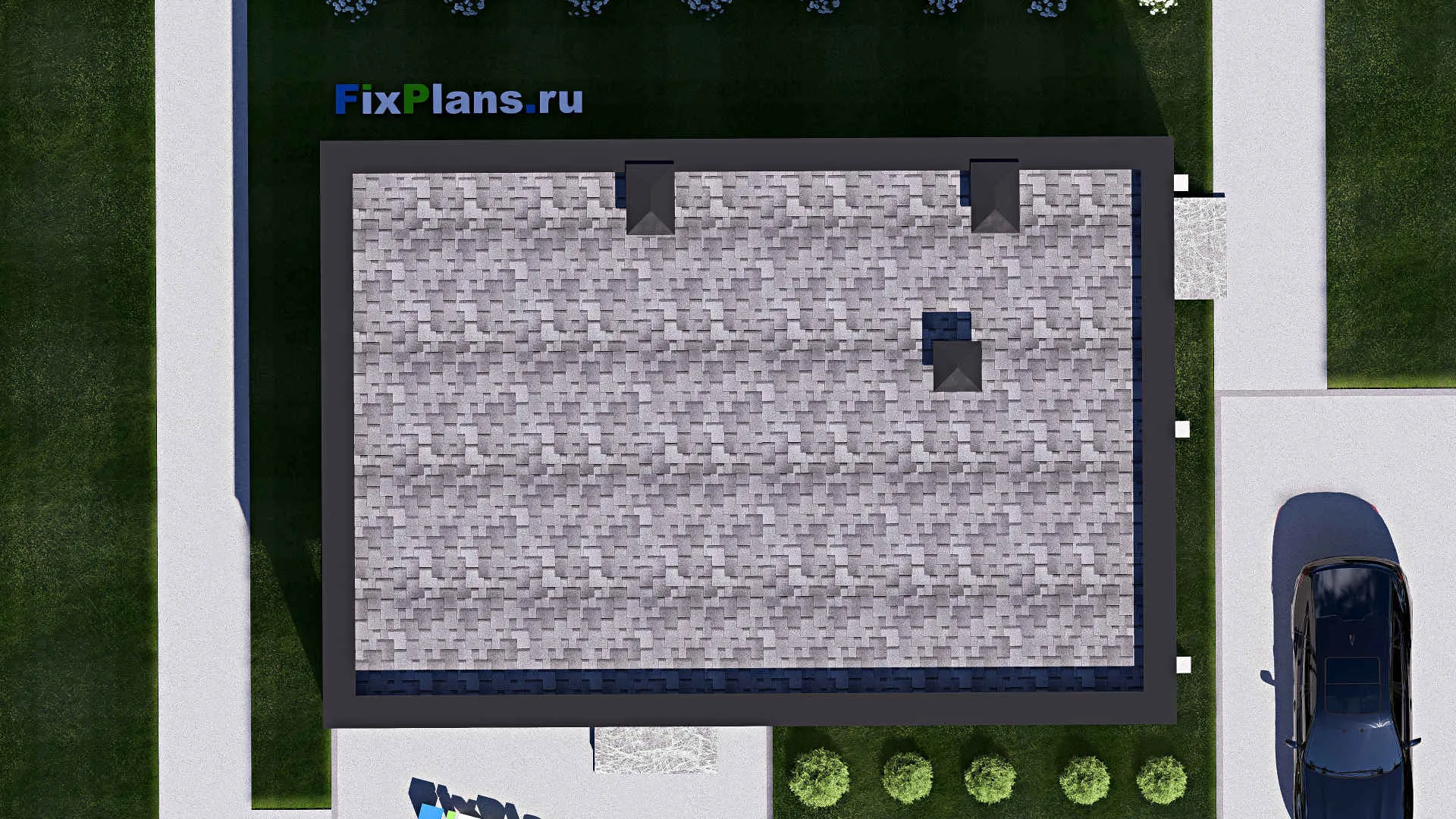 F-14921 - Проект бани 10 на 14, площадью 110 м² с санузлом и спальней