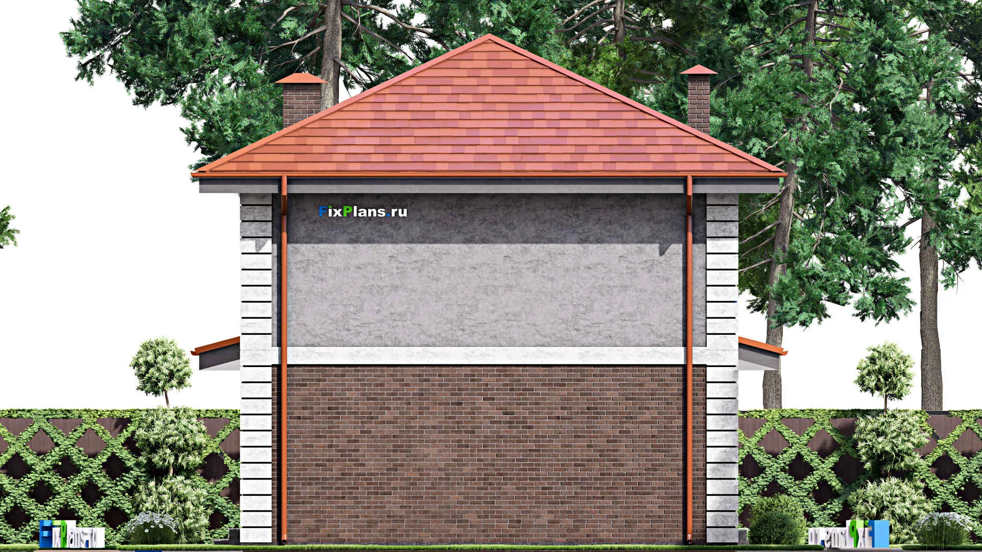 F-14795 - Проект двухэтажного дома 9 на 12, площадью 130 м² с 3 спальнями