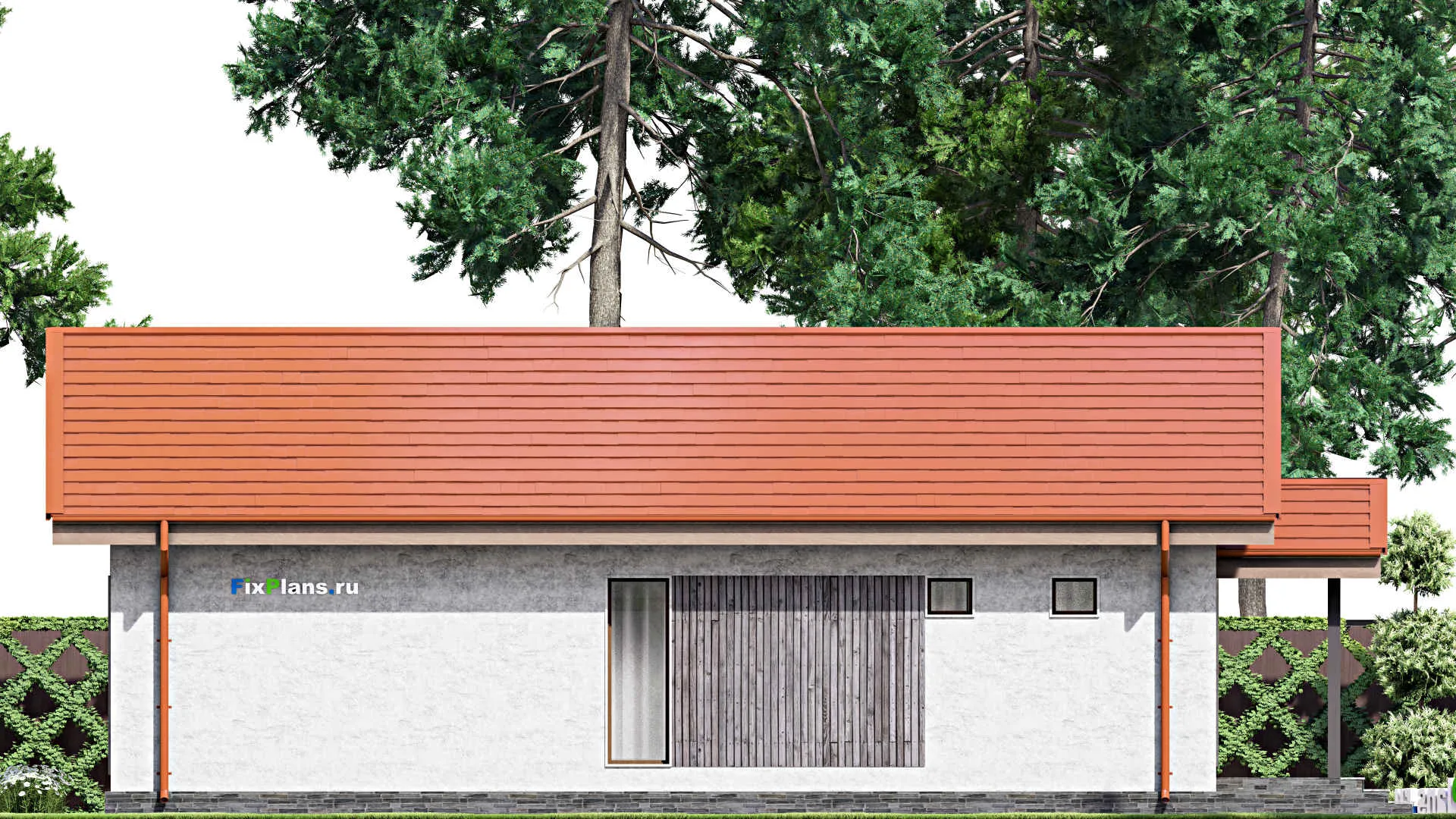 F-13427 - Проект одноэтажного дома 9 на 15, площадью 90 м² с 2 спальнями