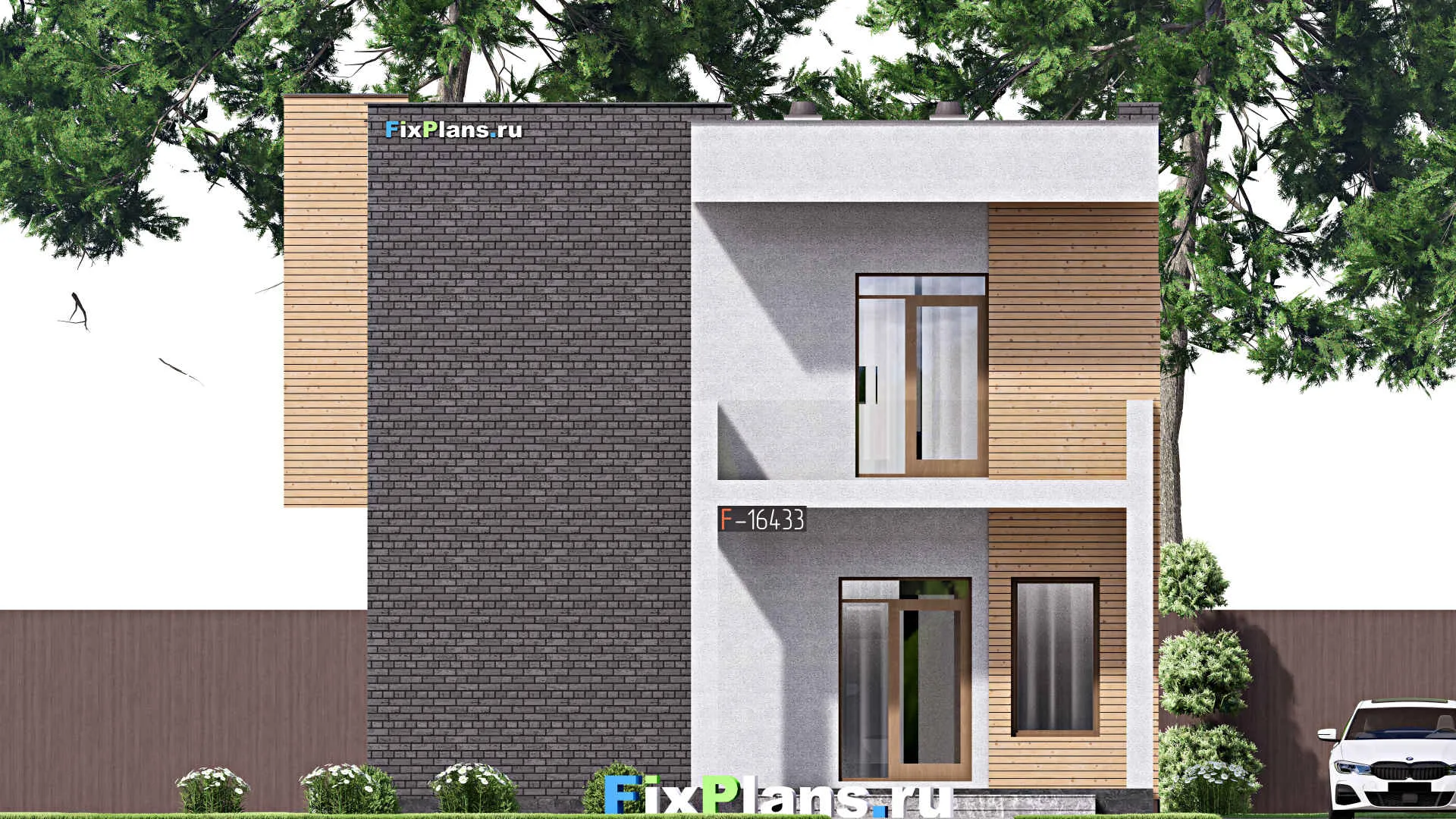 F-16433 - Проект двухэтажного дома 9 на 12, площадью 150 м² с 4 спальнями