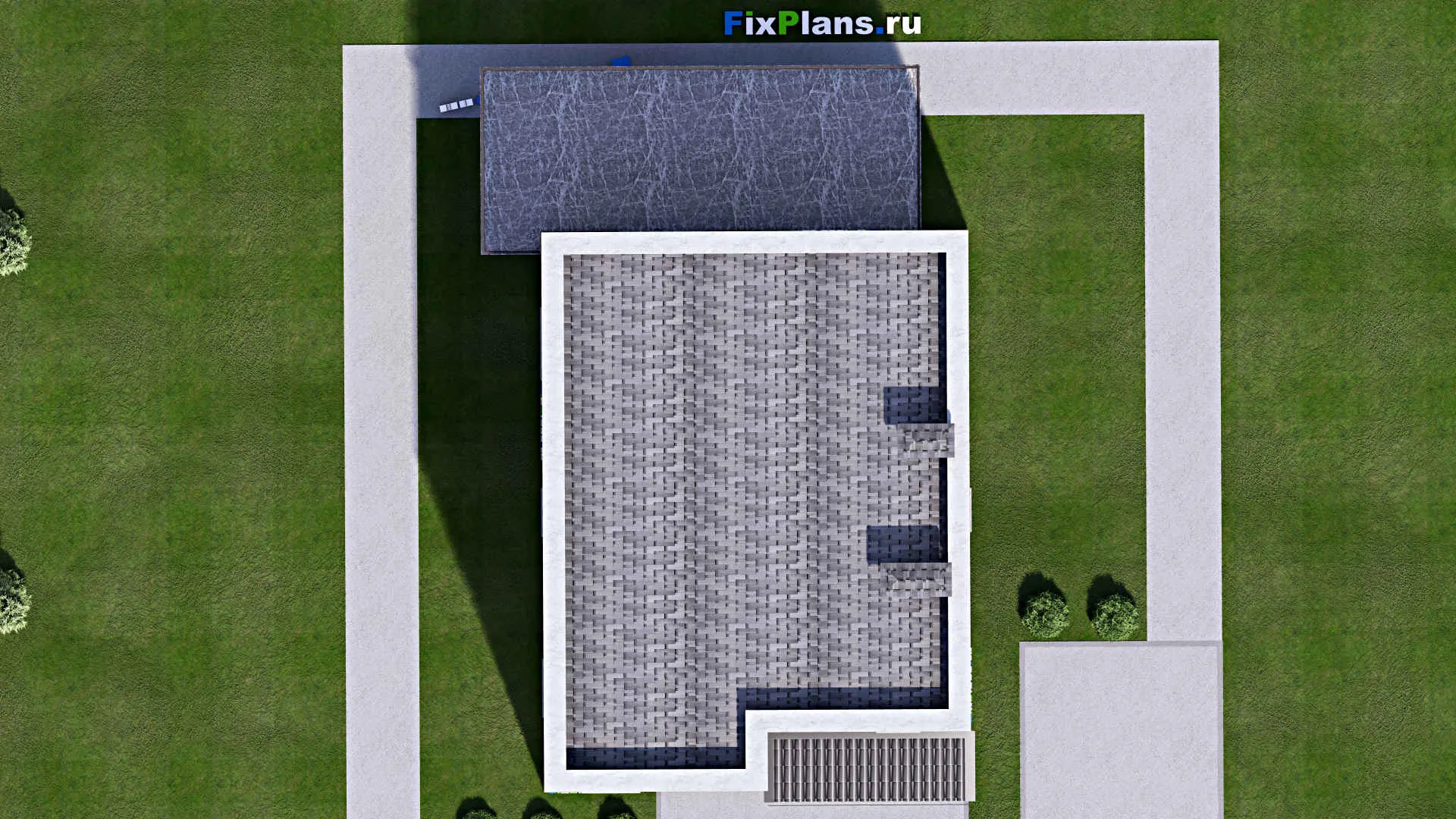 F-13616 - Планы двухэтажного дома 10 на 14, площадью 200 м² с террасой, балконом и 3 спальнями